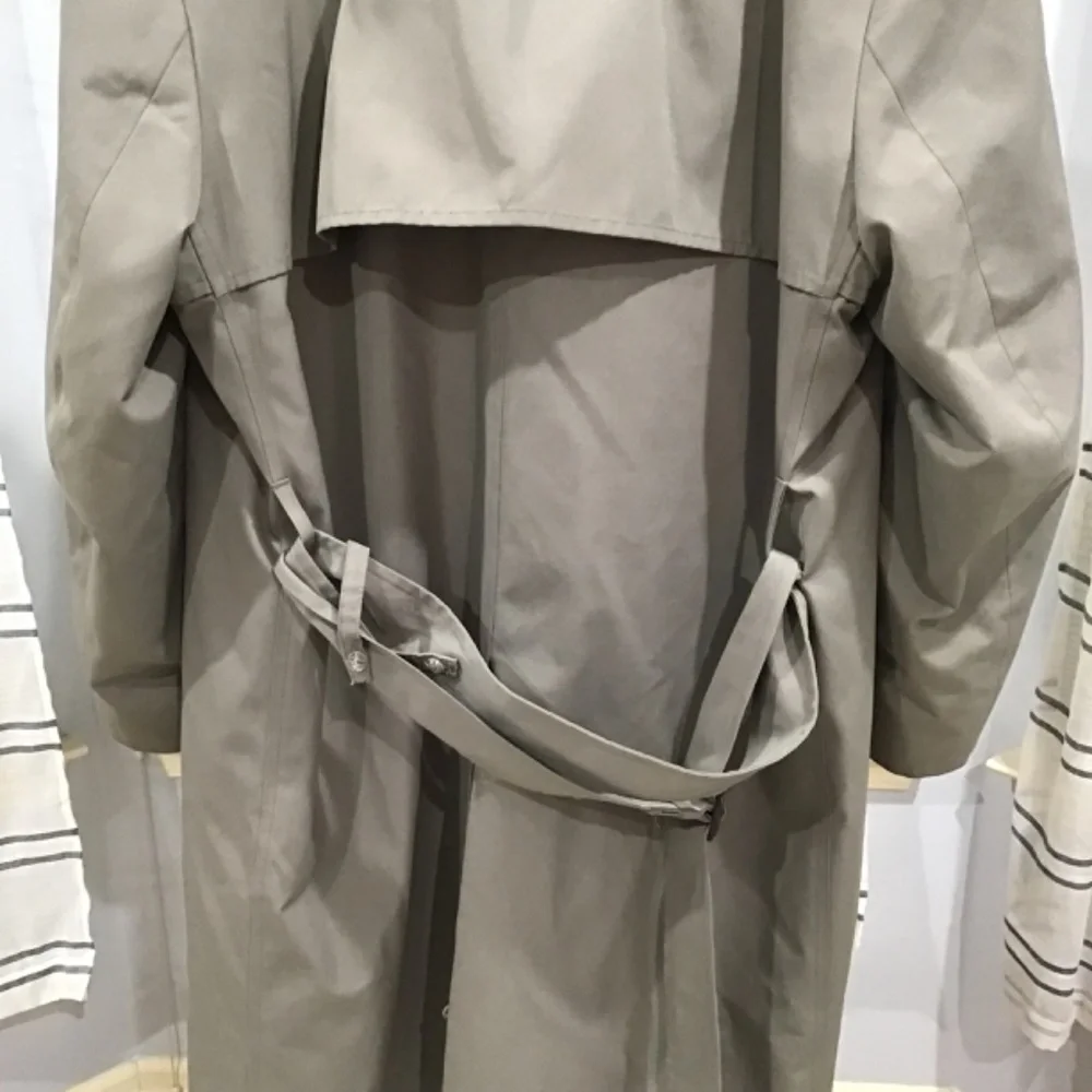 New Without Tags London Fog Men Size 42 Short Westwood Gray Trench Coat Classic - Picture 8 of 12